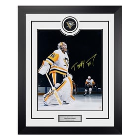tristan jarry signed pittsburgh penguins goalie