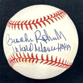 brooks robinson signed "16 gold glove,
