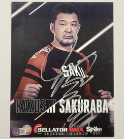 kazushi sakuraba signed 8x10 photo ufc