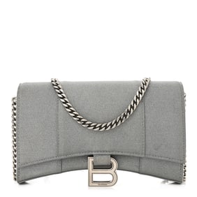 Balenciaga Glitter Fabric Hourglass Chain Bag