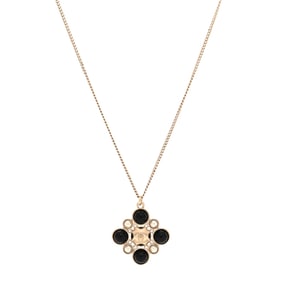 Chanel Metal Pearl Crystal Resin Polka