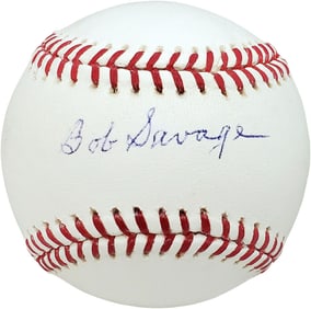 Bob Savage Autographed Signed MLB Baseball