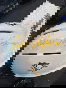 russ anderson signed mini helmet