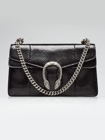 Gucci Black Snakeskin Small Dionysus Small
