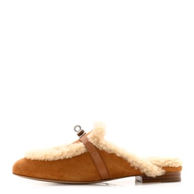 Hermes Suede Goatskin Woolskin Womens Oz