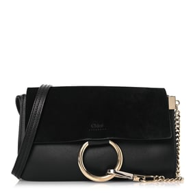 Chloe Suede Calfskin Small Faye Shoulder