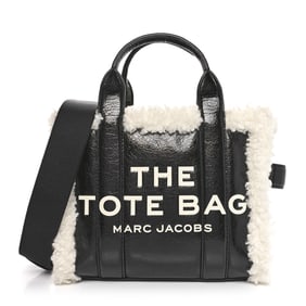 Marc Jacobs Shiny Calfskin Faux Shearling