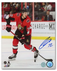 thomas chabot ottawa senators autographed hockey