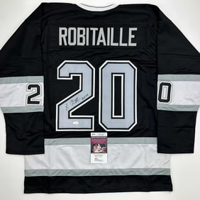 autographed/signed luc robitaille HOF 09 los
