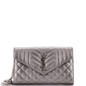 Saint Laurent Classic Monogram Chain Wallet