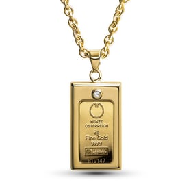 2 gram Gold Pendant - Austrian