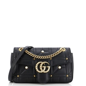 Gucci Pearly GG Marmont Flap Bag