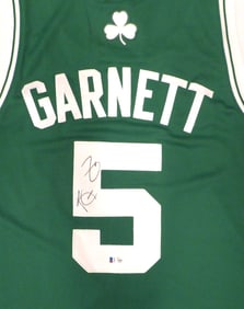 celtics kevin garnett autographed green adidas