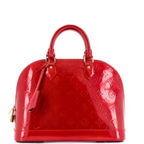 Louis Vuitton Alma Handbag Monogram Vernis