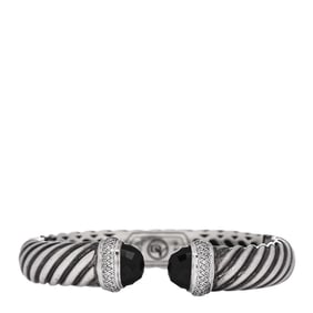 David Yurman Sterling Silver Diamond Black