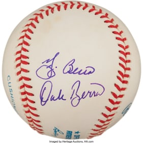 YOGI BERRA + HIS SON DALE