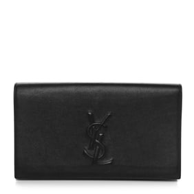 Saint Laurent Calfskin Monogram Large Belle