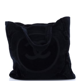 Chanel CC Beach Tote Terry Cloth