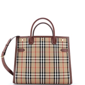 Burberry Title Two Handle Tote Vintage