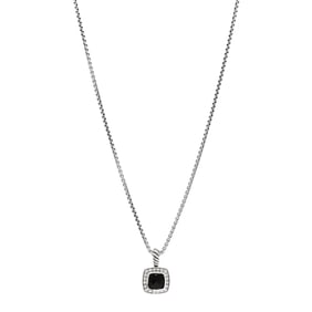 David Yurman Sterling Silver Diamond Black