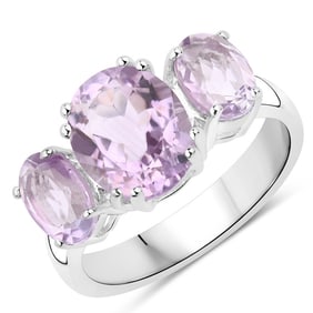 3.45 CT Genuine Pink Amethyst 14K