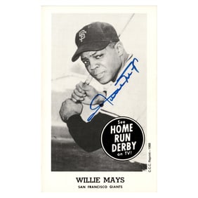 willie mays san francisco giants autographed