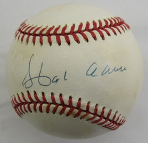 hank aaron signed baseball PSA/DNA an02767