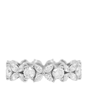 Tiffany Platinum Diamond Victoria Alternating Band