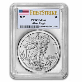 2025 American Silver Eagle MS-69 PCGS
