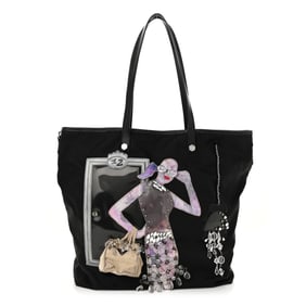 Prada Tessuto Nylon Robot Tote Black
