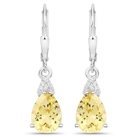 2.80 CT Genuine Citrine and White