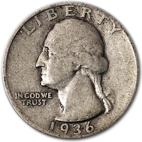 1936-D Washington Quarter Fine