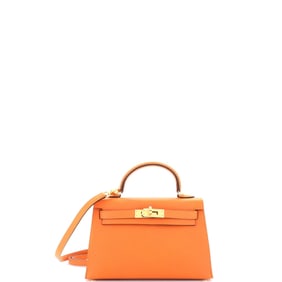 Hermes Kelly Mini II Bag Orange