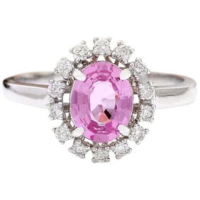 1.43 Carat Natural Sapphire 18K Solid