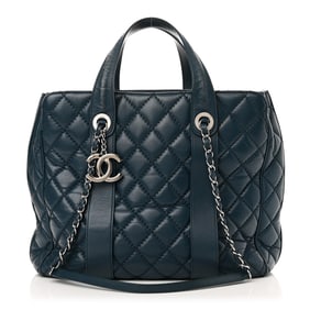 Chanel Lambskin Quilted Easy Carry Shopping