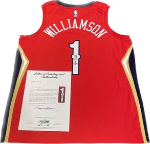 Zion Williamson Signed Jersey PSA/DNA LOA