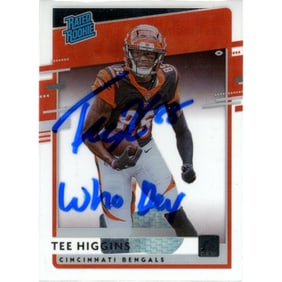 tee higgins autographed rated rookie who