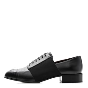 Chanel Calfskin Elastic Lace Up Cap