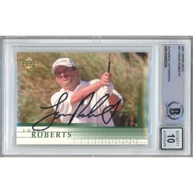 loren roberts signed 2001 upper deck