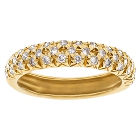 Precious pave diamond band in 14k