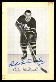 parker macdonald autographed 1944-63 beehive 4.5x6.5