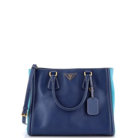 Prada Bicolor Lux Convertible Open Tote
