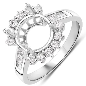 0.58 CT Genuine White Diamond 14K