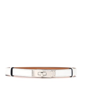 Hermes Epsom Kelly Belt White