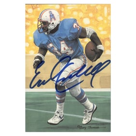 earl campbell houston oilers autographed signed
