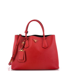 Prada Cuir Double Tote Saffiano Leather