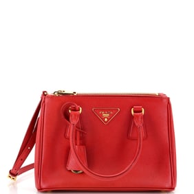Prada Galleria Double Zip Tote Saffiano