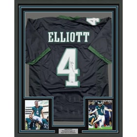 framed autographed/signed jake elliott 35x39 philadelphia