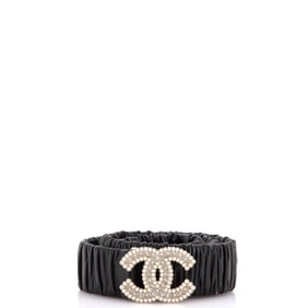 Chanel CC Elastic Belt Leather with