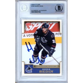 henrik sedin vancouver canucks signed 2006-07